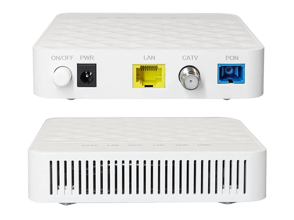 1GE CATV Micro ONT Modem front and interfaces