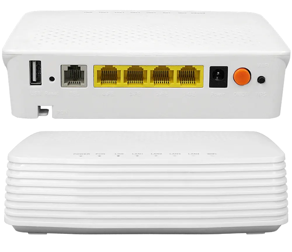 2.4G wifi xpon onu front and interface