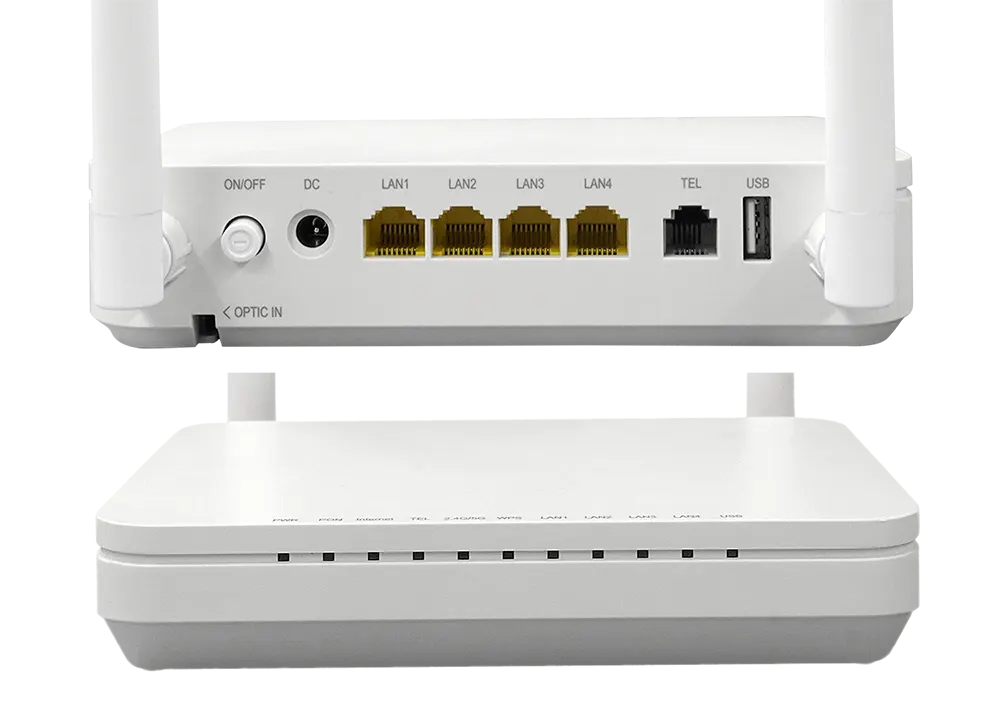 4GE AC1200 XPON ONU Front and interface