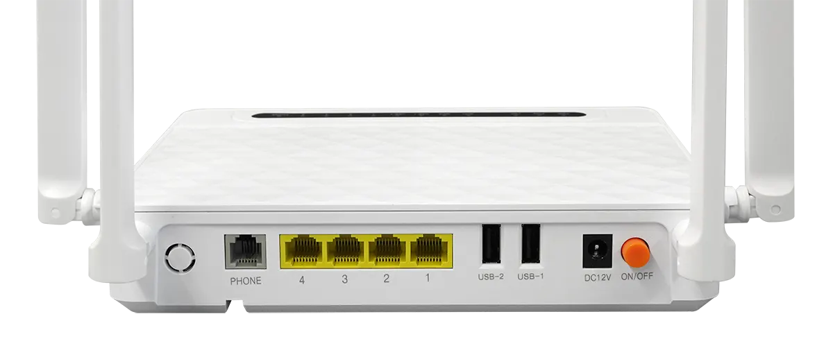 AX1800 Wifi ONU Router interface