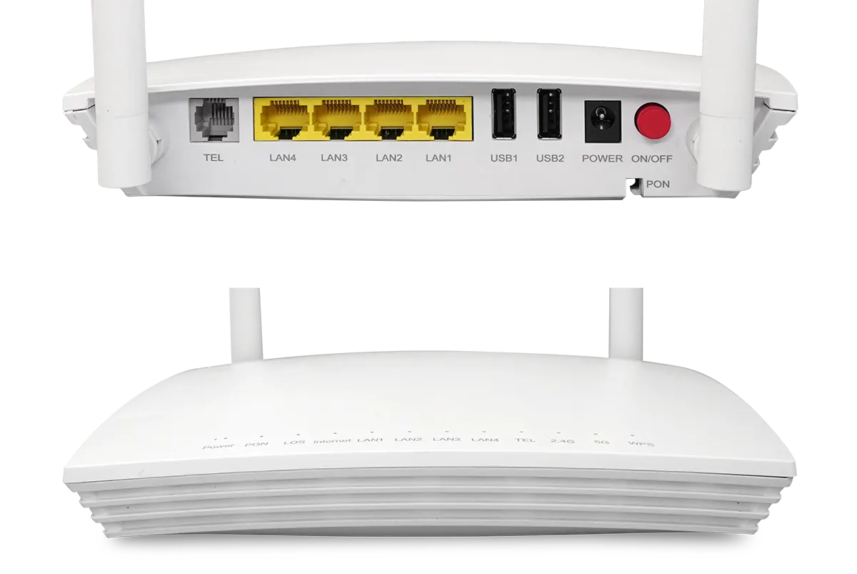 Cheap 4GE Wifi ONU Router Modem interface